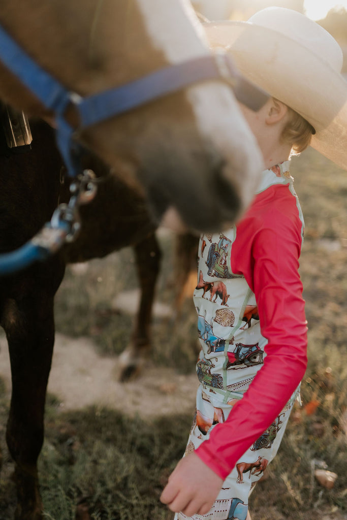 Ranchin' Rash Surf Shirt-Little Windmill Clothing Co