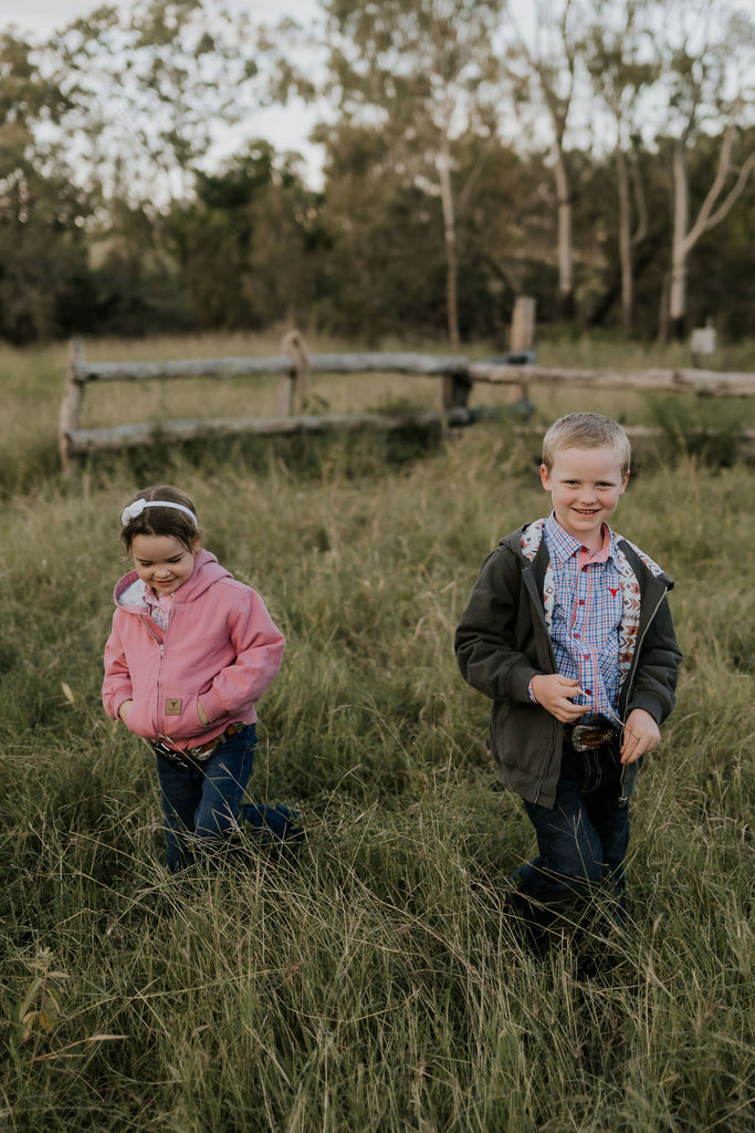 PRE-ORDER - Cotton Drill Jacket - Blossom Pink-Little Windmill Clothing Co