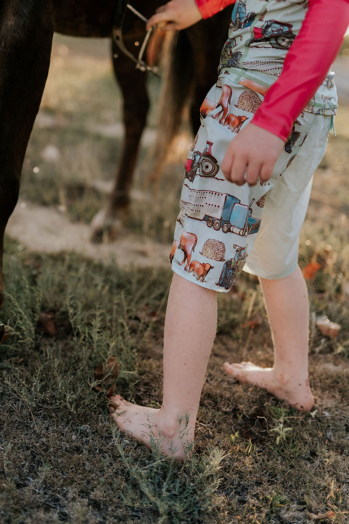 Ranchin' Board Shorts-Little Windmill Clothing Co