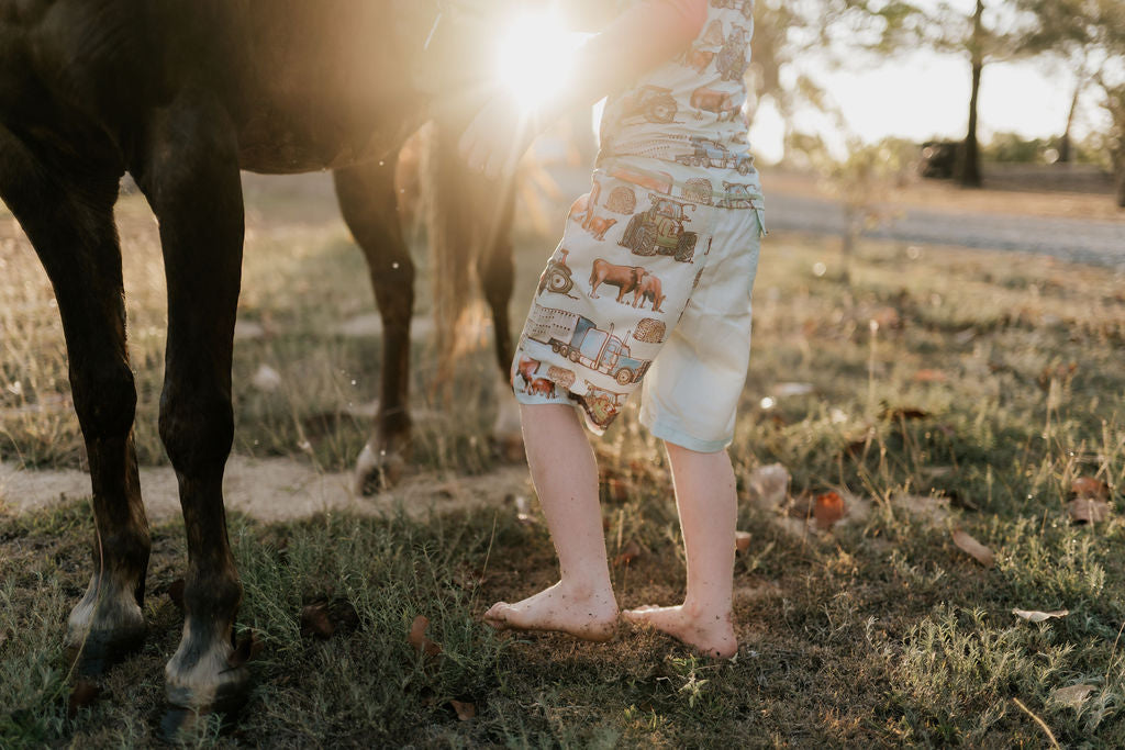 Ranchin' Board Shorts-Little Windmill Clothing Co