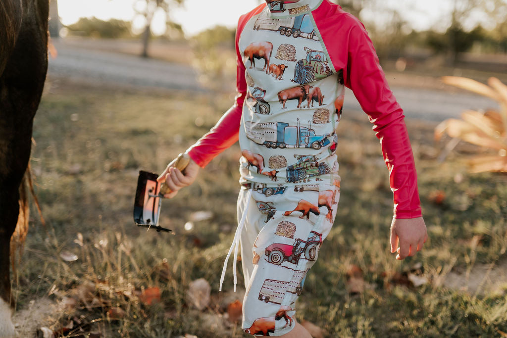 Ranchin' Rash Surf Shirt-Little Windmill Clothing Co