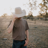 Printed WC Men's Tee - Dust-Little Windmill Clothing Co