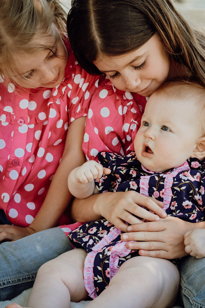 "Kansas" Polkadot Pink Short Sleeve Blouse-Little Windmill Clothing Co