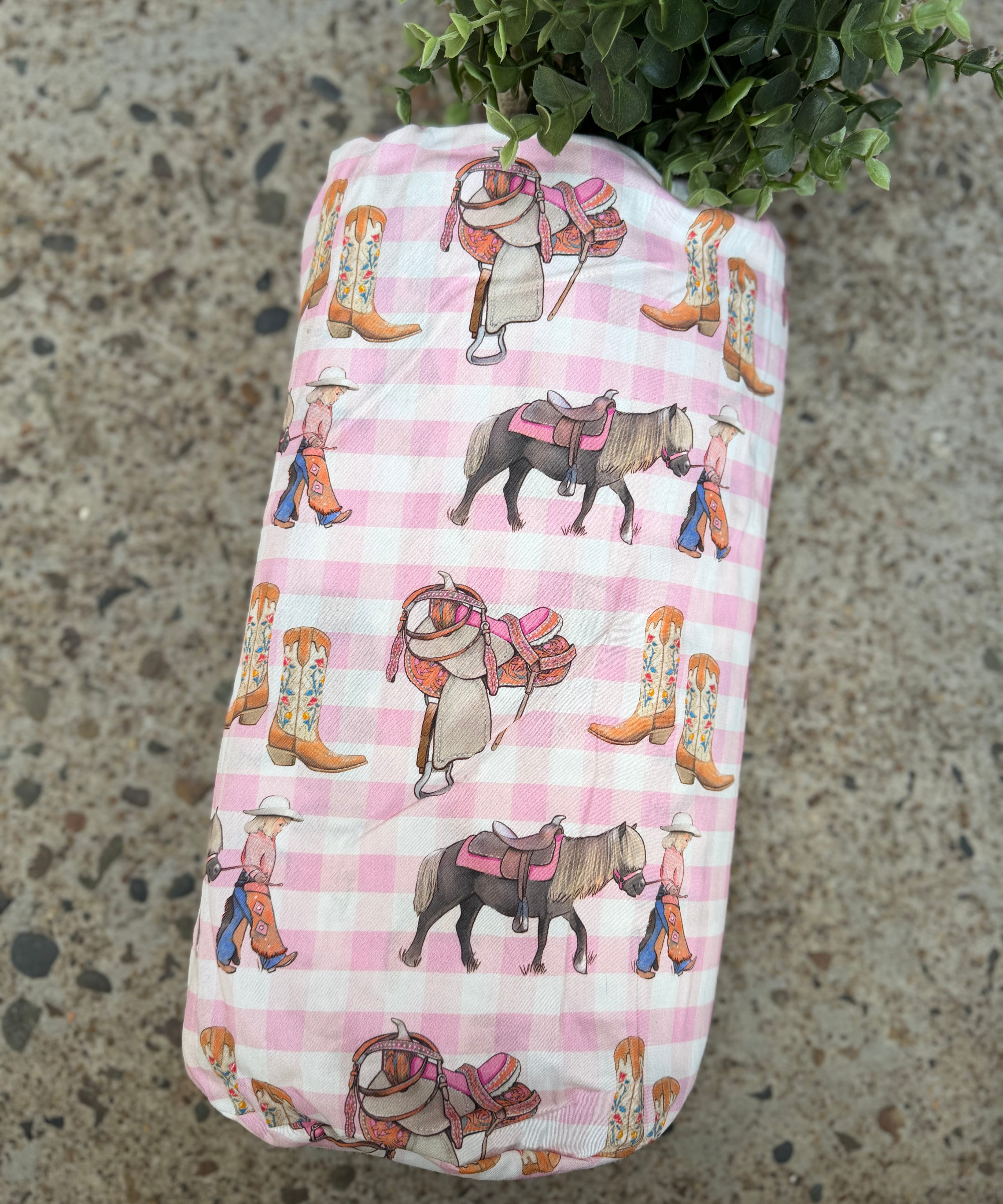 Cowgirl Up Pram Liner Set