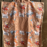 Bull Rider Brown KIDS Waffle Towel-Little Windmill Clothing Co