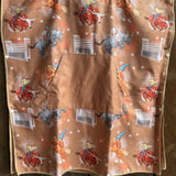 Bull Rider Brown KIDS Waffle Towel-Little Windmill Clothing Co