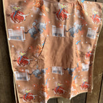 Bull Rider Brown KIDS Waffle Towel-Little Windmill Clothing Co