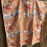 Bull Rider Brown KIDS Waffle Towel-Little Windmill Clothing Co