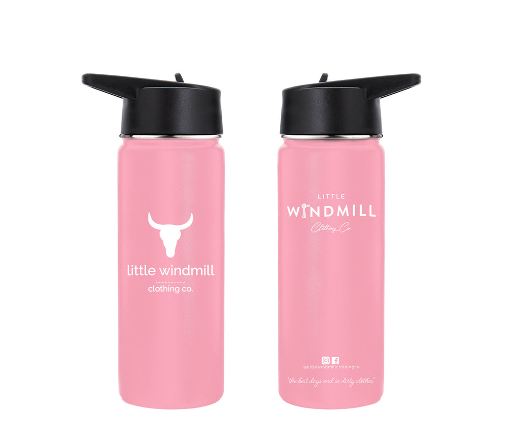 Fairy Floss Branded Stainless Steal Drink Bottle-Little Windmill Clothing Co