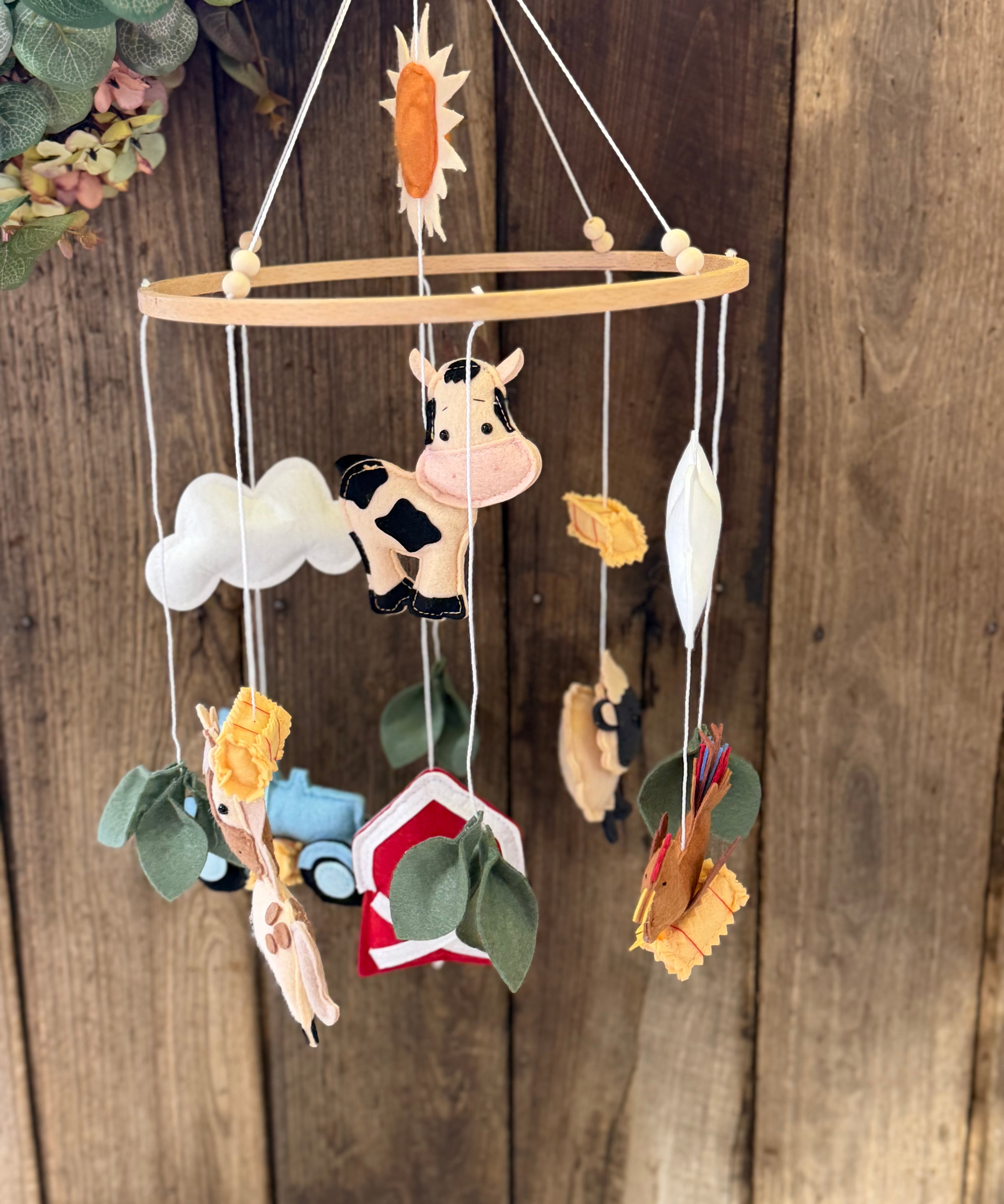 Farm Animal Nursery Mobile