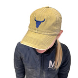 Baseball cap one size worn showing classic country baseball cap styled on head
