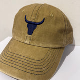 Baseball cap one size strap detail showing adjustable rear strap for one size fit