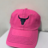 Baseball cap one size brim detail showing curved brim on country style cap