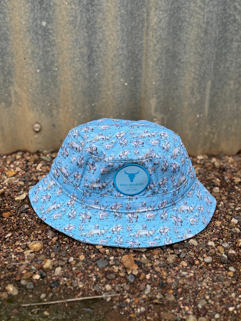 Adjustable Little Kids Bucket Long Horn-Little Windmill Clothing Co