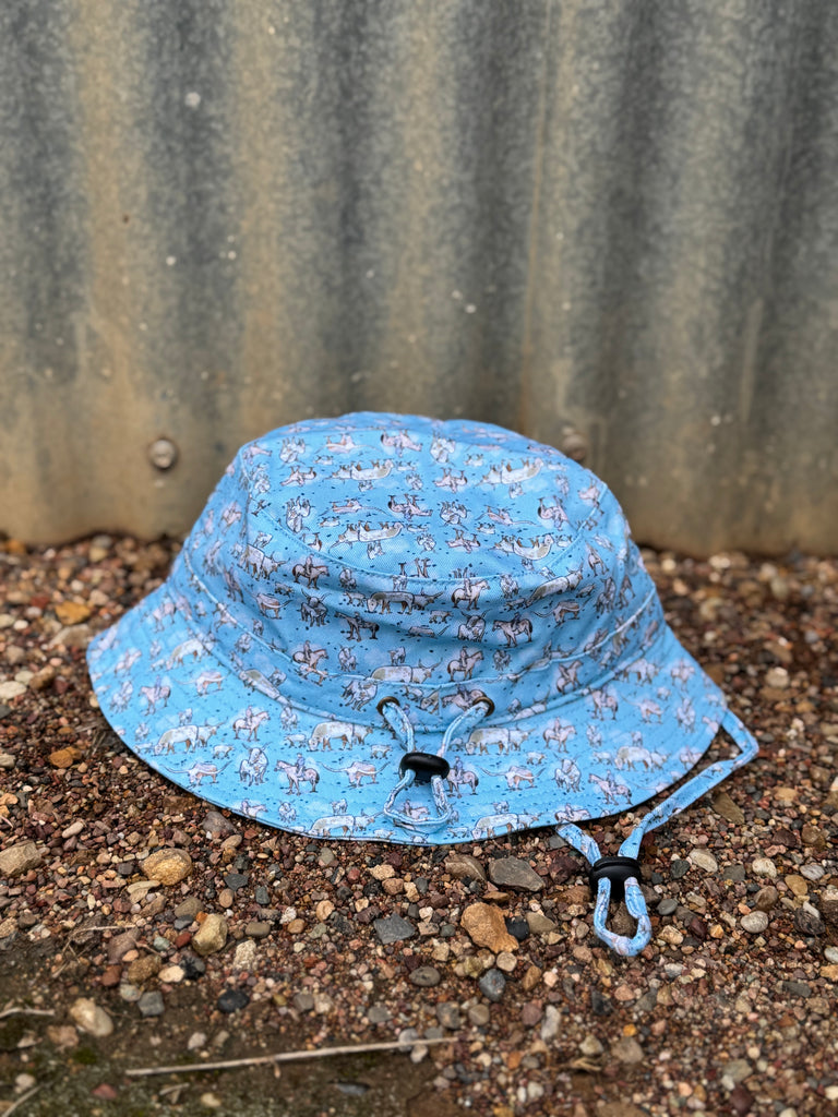 Adjustable Little Kids Bucket Long Horn-Little Windmill Clothing Co