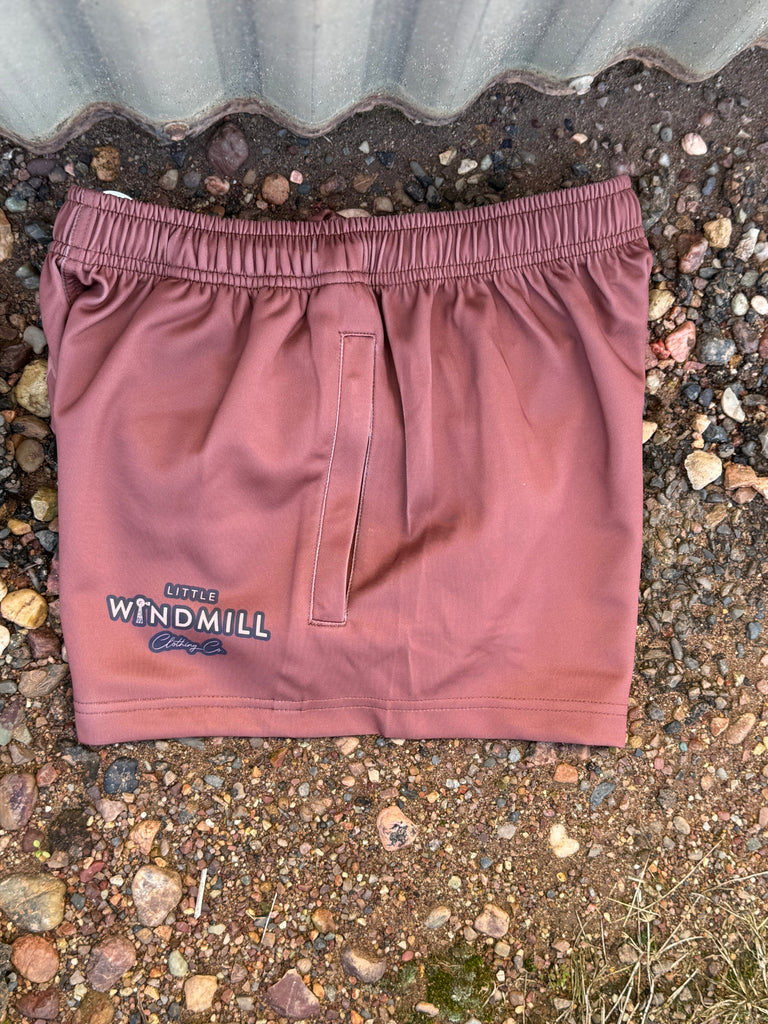 Dust Scene Bull Footy Shorts-Little Windmill Clothing Co