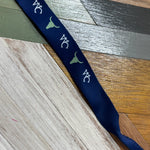 Sunglass strap extended showing length and adjustable silicone end connectors
