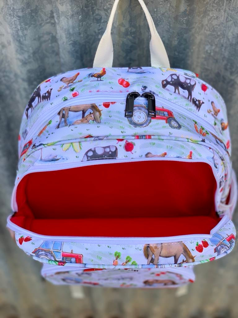 Farm Style Backpack Bag TWO ZIPPER-Little Windmill Clothing Co