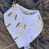 Waterproof horse field bib back showing easy-clean wipeable surface and adjustable neck