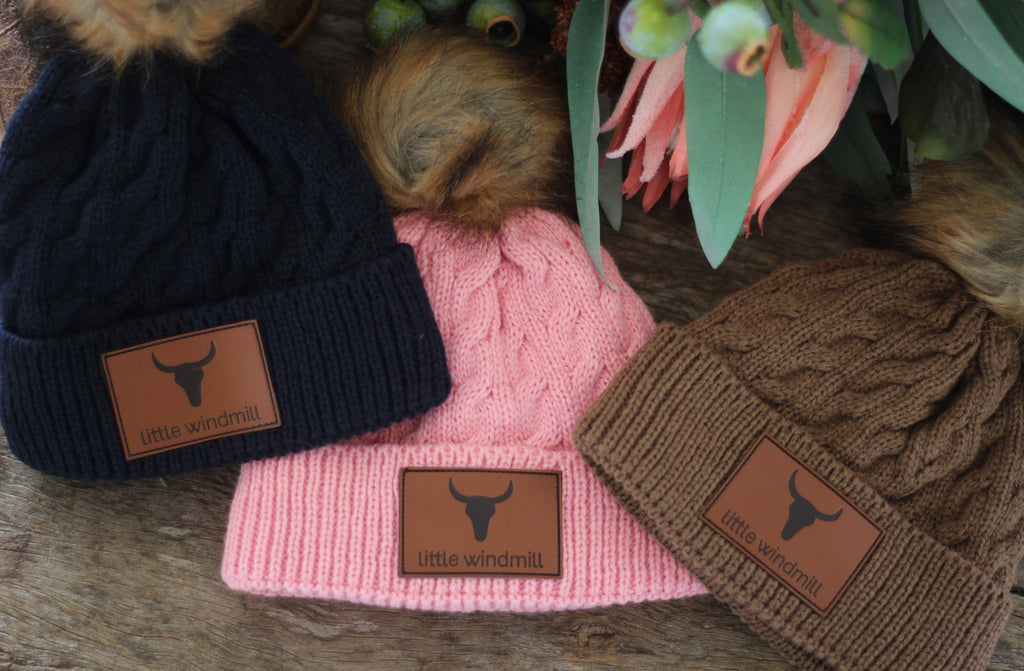 Toddler/Kids Beanies-Little Windmill Clothing Co