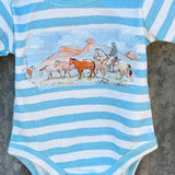 "Colt" Blue Stripe Cotton Jumpsuit-Little Windmill Clothing Co