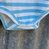 "Colt" Blue Stripe Cotton Jumpsuit-Little Windmill Clothing Co