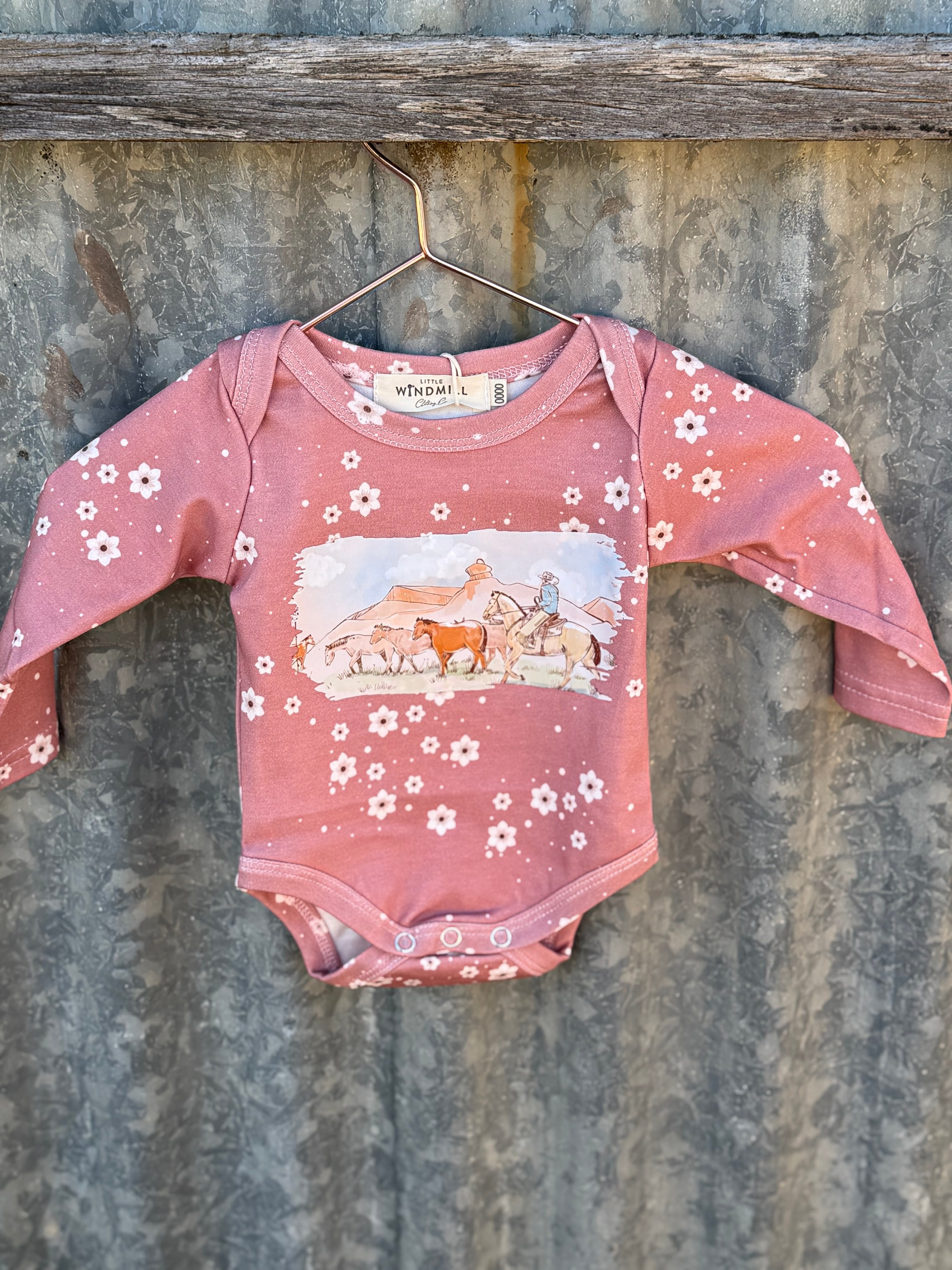 "Filly" Floral Cotton Jumpsuit-Little Windmill Clothing Co