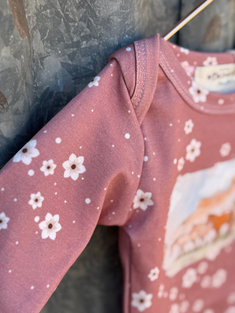 "Filly" Floral Cotton Jumpsuit-Little Windmill Clothing Co