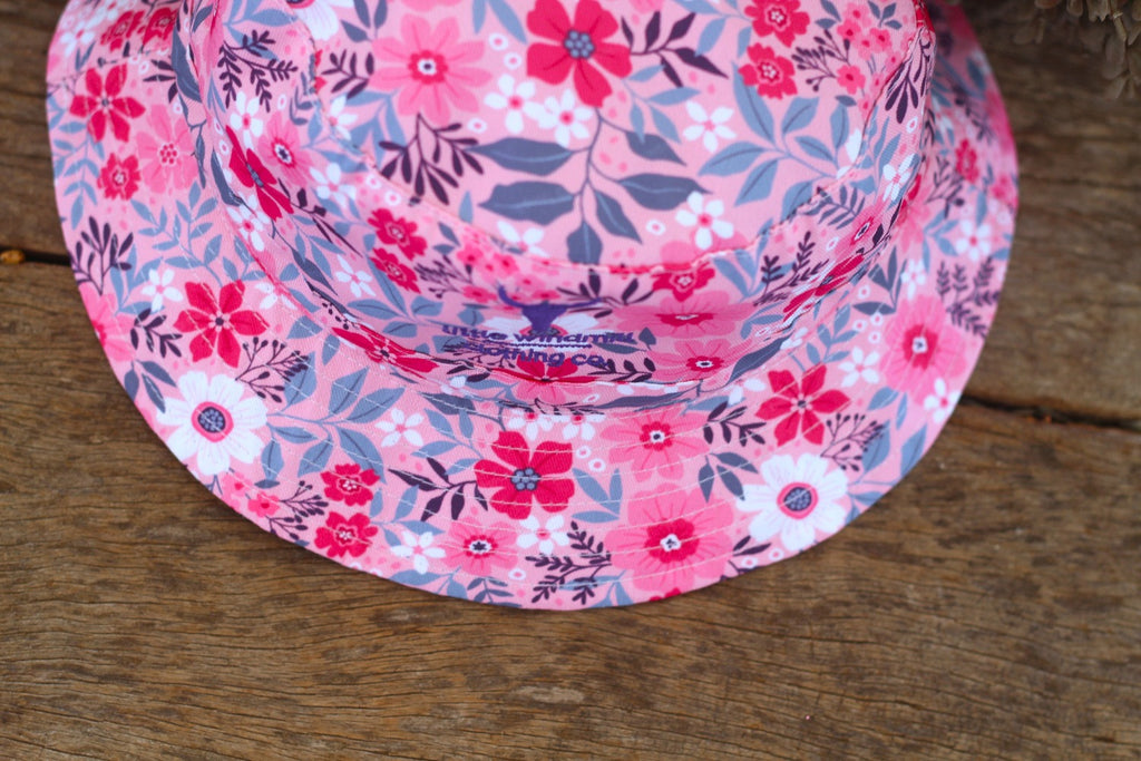 Adjustable Kids Bucket Flower Hat-Little Windmill Clothing Co
