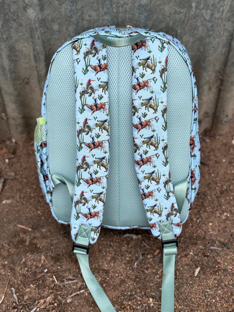Bucking Bull Backpack Bag DOUBLE ZIPPER-Little Windmill Clothing Co