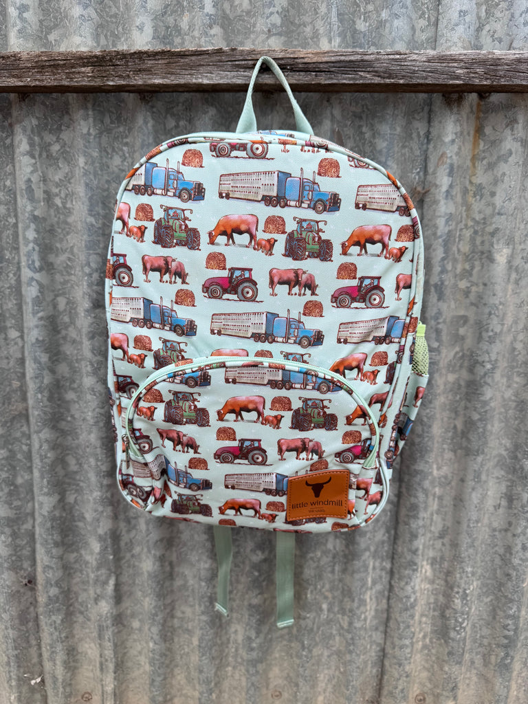Ranch Life Backpack Bag DOUBLE ZIPPER-Little Windmill Clothing Co