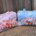 Pastel PINK Droving LARGE Duffle PVC Bag-Little Windmill Clothing Co
