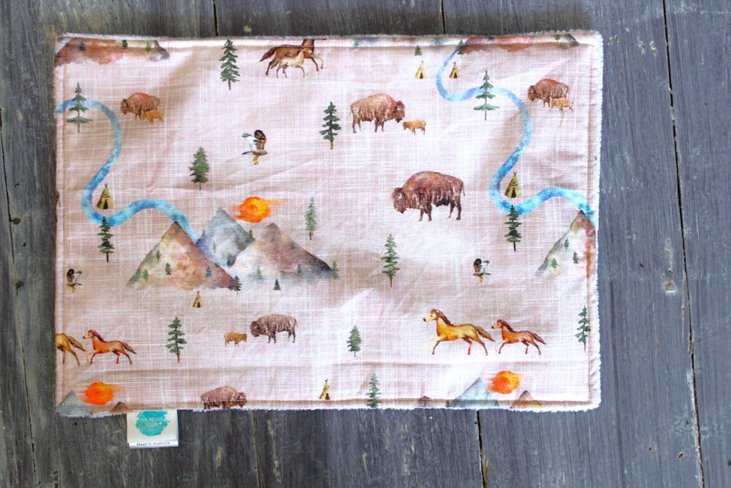 Bison Burp Cloth-Little Windmill Clothing Co
