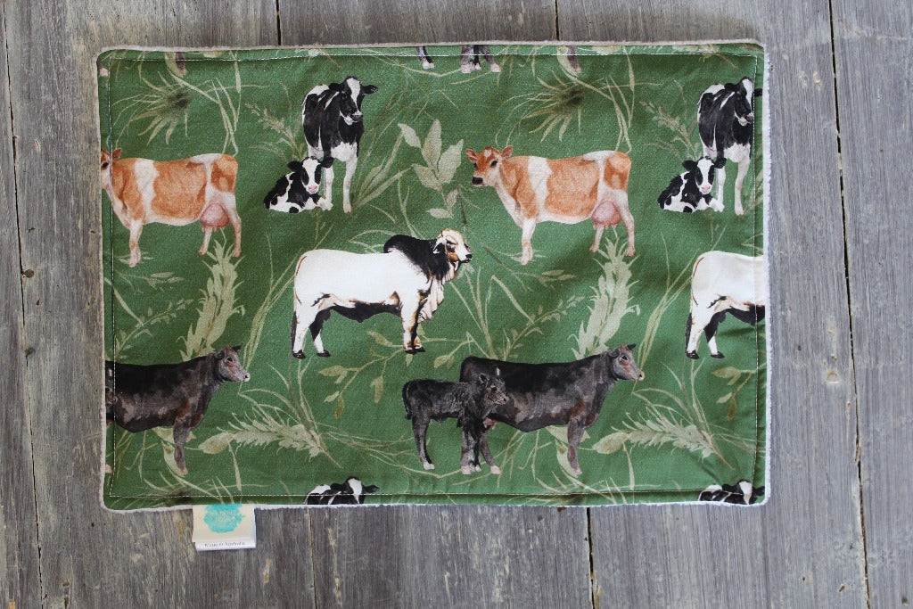 Cow Burp Cloth-Little Windmill Clothing Co