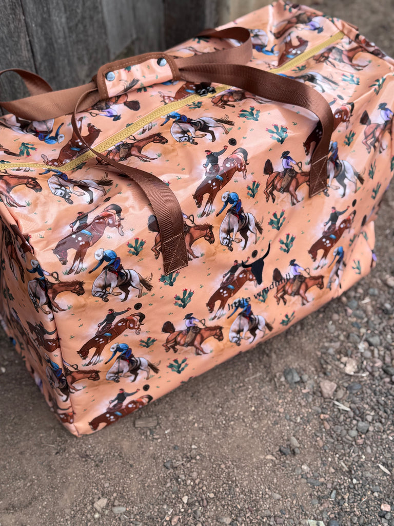 Buck Hard Bronc LARGE Duffle PVC Bag-Little Windmill Clothing Co