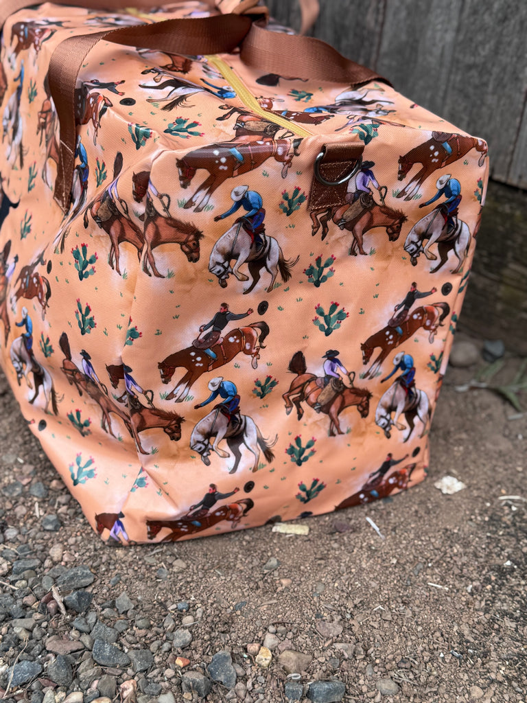 Buck Hard Bronc LARGE Duffle PVC Bag-Little Windmill Clothing Co