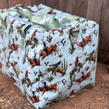 Bucking bull duffle bag open showing spacious interior with quality lining