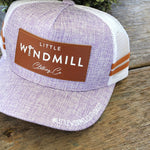 Vintage purple trucker caps for toddlers and youth with adjustable strap and mesh top