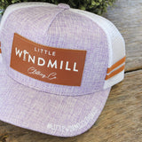 Little Toddlers / Youth Kids Vintage Purple Trucker Caps-Little Windmill Clothing Co