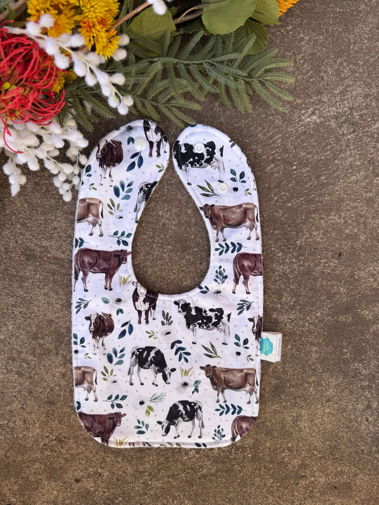 Cow Lover Bib-Little Windmill Clothing Co