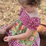 "Penelope" Block Twirl Dress-Little Windmill Clothing Co