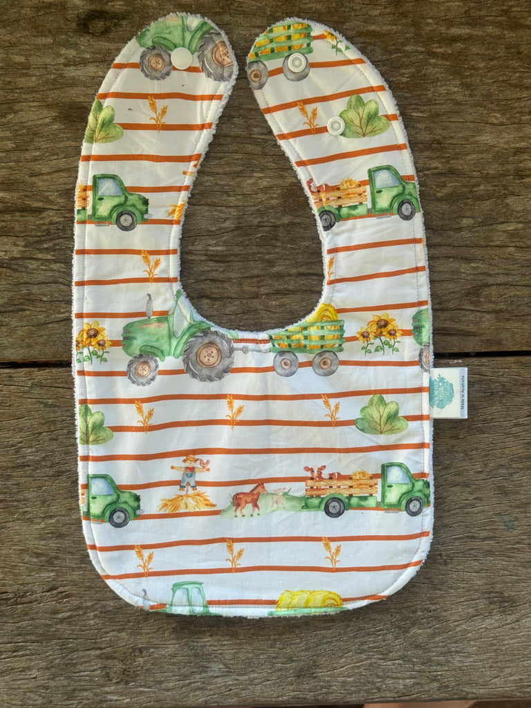 Tractor Stripe Bib-Little Windmill Clothing Co