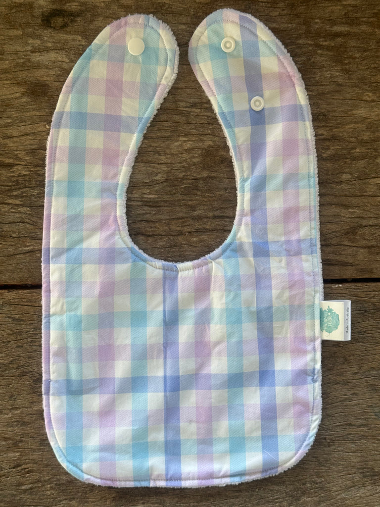 Purple Check Bib-Little Windmill Clothing Co