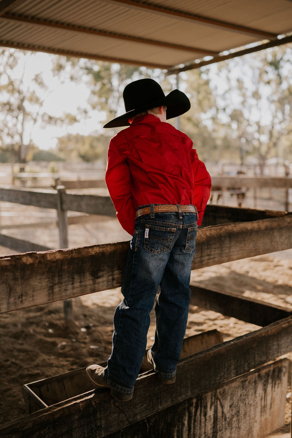 "All Rounder" Red Long Sleeve Shirt-Little Windmill Clothing Co