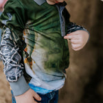Hunting Scrub Green Long Sleeve Fishing Shirt-Little Windmill Clothing Co