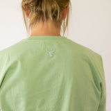 LIMITED EDITION Embroidered Ladies Tee - SAGE-Little Windmill Clothing Co