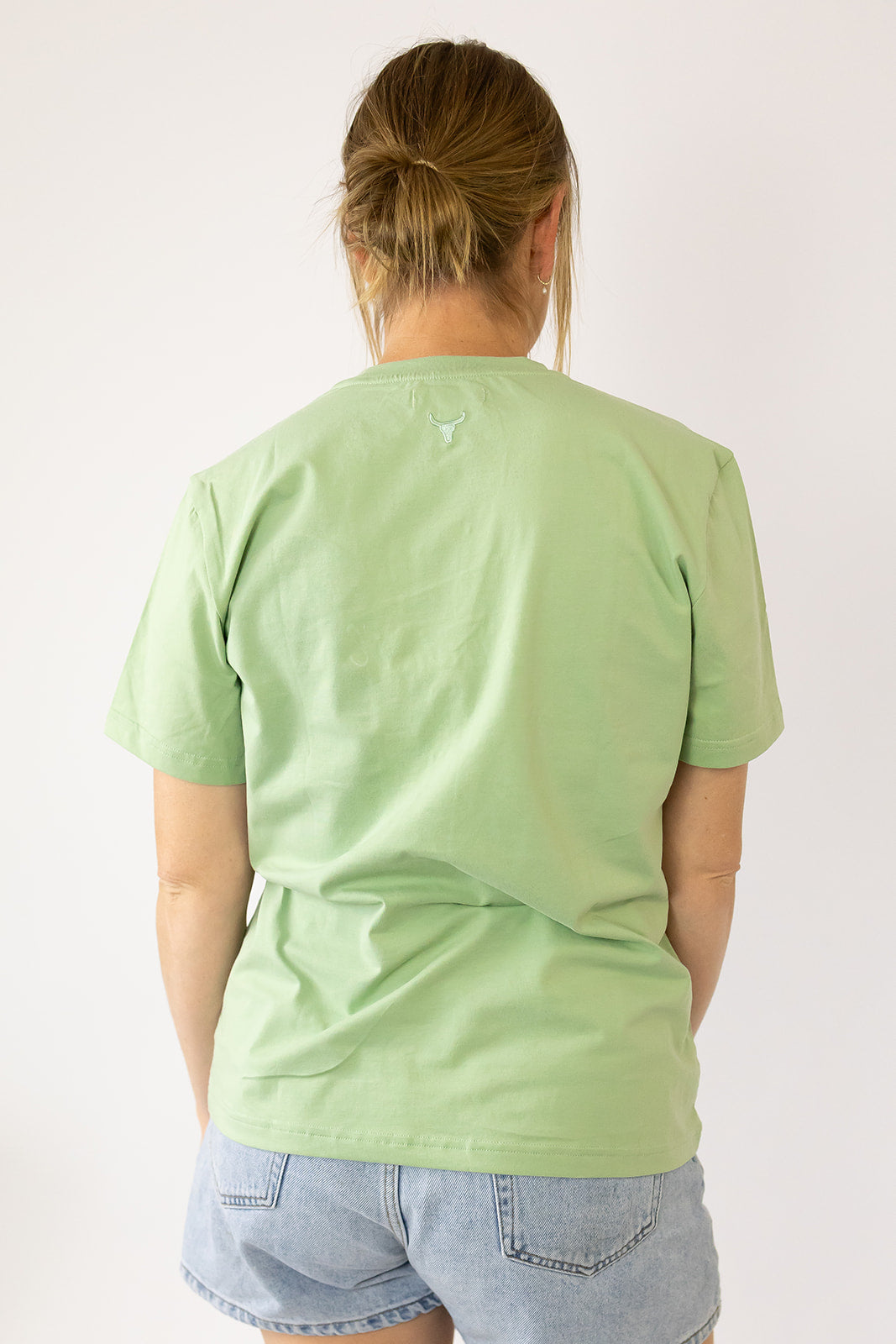 LIMITED EDITION Embroidered Ladies Tee - SAGE-Little Windmill Clothing Co