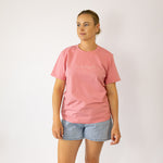 LIMITED EDITION Embroidered Ladies Tee - DUST PINK-Little Windmill Clothing Co