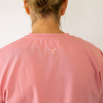 LIMITED EDITION Embroidered Ladies Tee - DUST PINK-Little Windmill Clothing Co