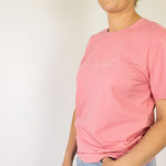 LIMITED EDITION Embroidered Ladies Tee - DUST PINK-Little Windmill Clothing Co